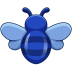 Sapphire bee badge